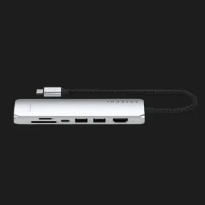 Перехідник Satechi 7-in-1 USB-C Slim Multiport Adapter 4K with Ethernet (Silver) в Херсоні