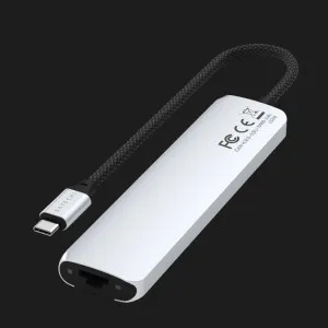 Перехідник Satechi 7-in-1 USB-C Slim Multiport Adapter 4K with Ethernet (Silver) в Херсоні