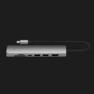 Перехідник Satechi 7-in-1 USB-C Slim Multiport Adapter 4K with Ethernet (Space Gray) в Херсоні
