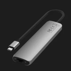 Перехідник Satechi 7-in-1 USB-C Slim Multiport Adapter 4K with Ethernet (Space Gray) в Херсоні