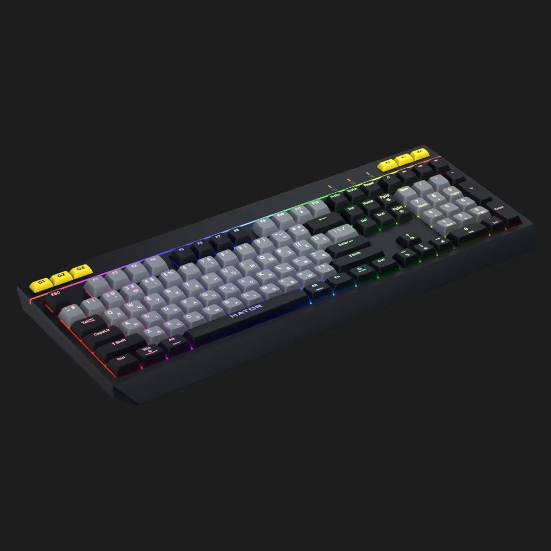 Клавіатура ігрова HATOR Icefall (Black/Gray) (HTK401UA)