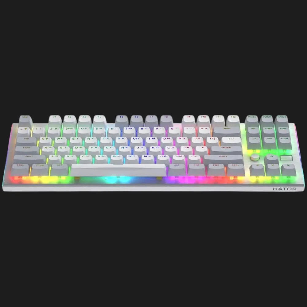 Клавиатура механическая HATOR Gravity TKL orange (White) (HTK561UA)