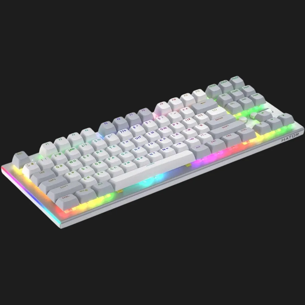 Клавиатура механическая HATOR Gravity TKL orange (White) (HTK561UA)