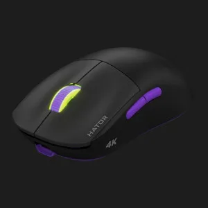 Ігрова миша HATOR Quasar 2 ULTRA 4K Wireless (Black/Lilac) (HTM570BL) (UA) в Бродах