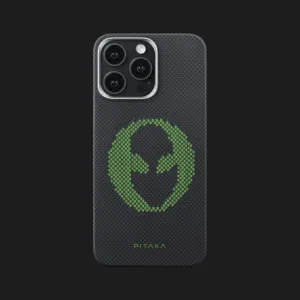 Чехол Pitaka Aries Tactile Woven Case для iPhone 15 Pro Alien (Black&Green) в Хмельницком