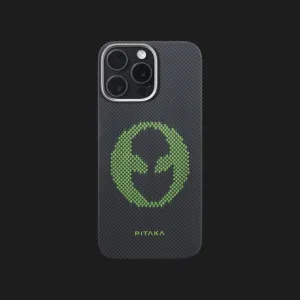 Чехол Pitaka Aries Tactile Woven Case для iPhone 16 Pro Alien (Black&Green) в Хмельницком