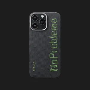 Чехол Pitaka Aries Tactile Woven Case для iPhone 16 Pro Max NoProblemo (Black&Green) в Хмельницком