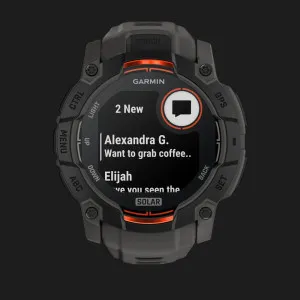 Garmin Instinct 3 50mm Solar Black with Charcoal Band в Бердичеві