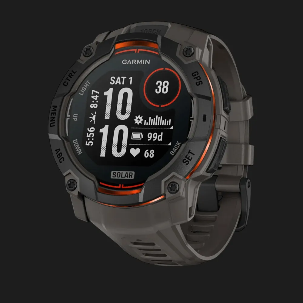 Garmin Instinct 3 50mm Solar Black with Charcoal Band