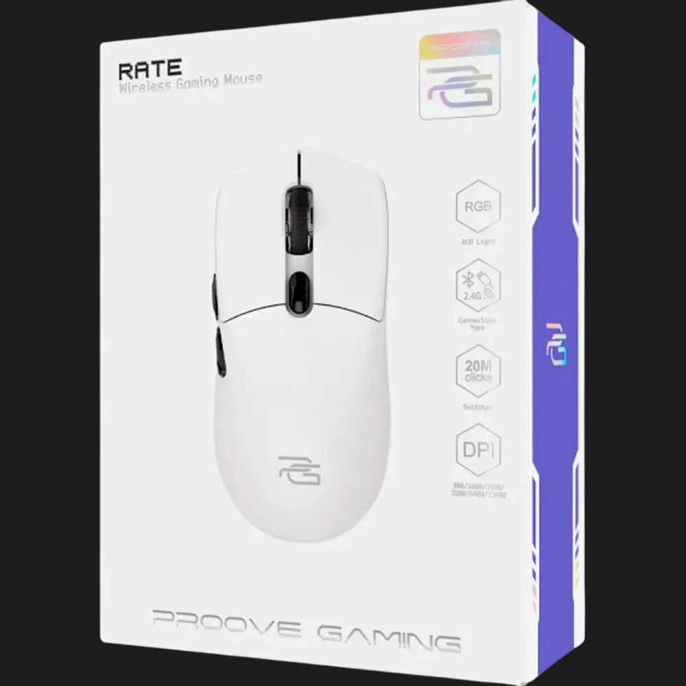 Игровая мышь Proove Gaming Rate (White) (UA)