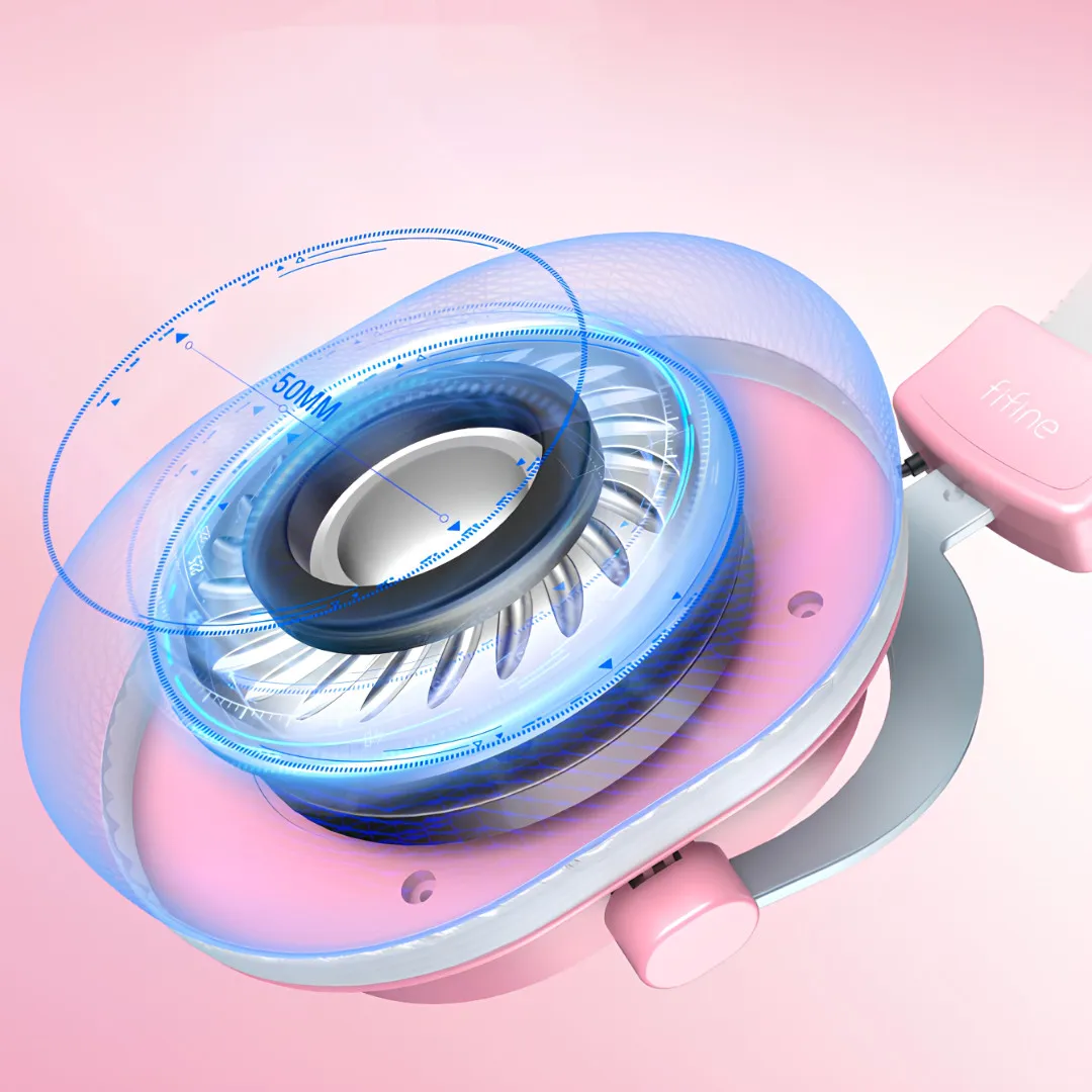 Ігрова гарнітура Fifine RGB H6P (Pink)