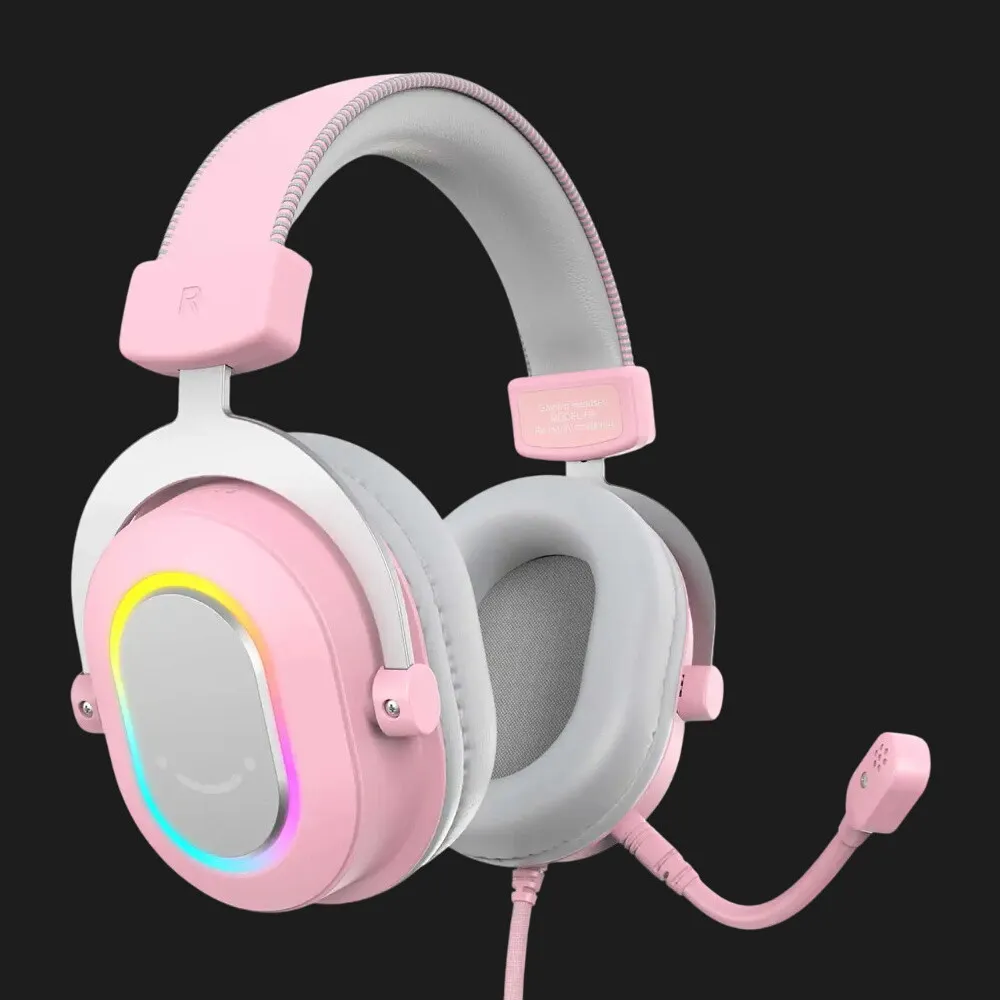 Ігрова гарнітура Fifine RGB H6P (Pink)