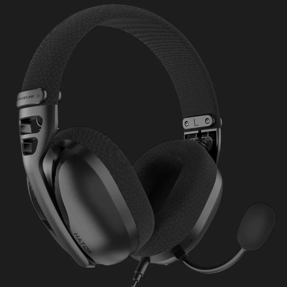 Ігрова гарнітура Hator Hyperpunk 3 Hi-Res (Black) (ESH01) (UA)