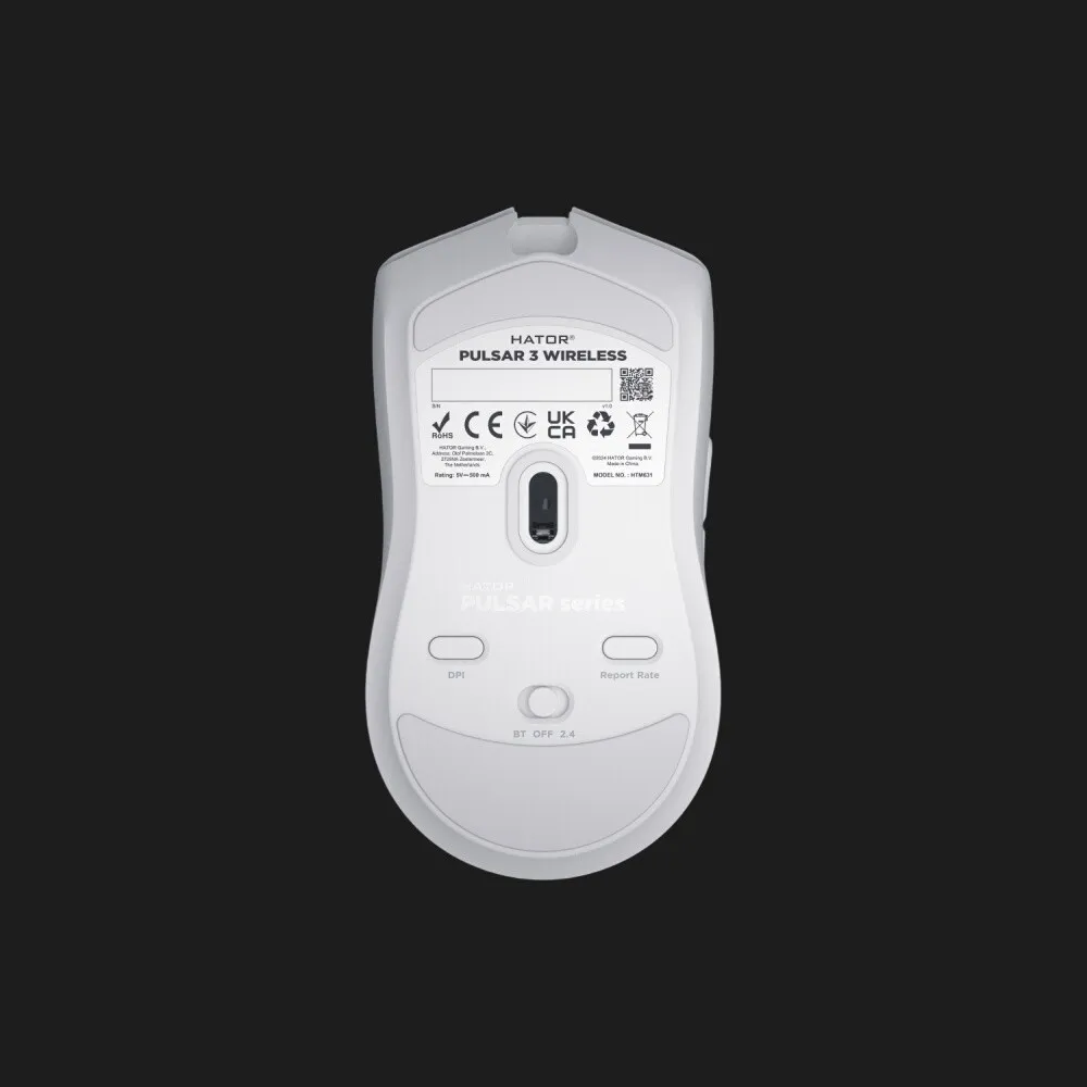 Ігрова миша Hator Pulsar 3 wireless (White) (HTM631) (UA)