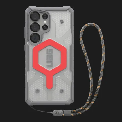 Чохол+ремінець UAG Pathfinder Clear with Magnet Bundle для Samsung Galaxy S25 Ultra (Active Lava Lanyard)
