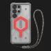 Чехол+ремень UAG Pathfinder Clear with Magnet Bundle для Samsung Galaxy S25 Ultra (Active Lava Lanyard)