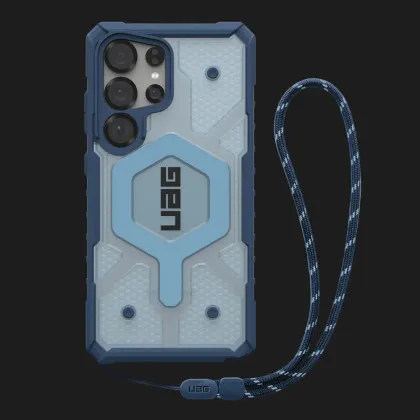 Чохол+ремінець UAG Pathfinder Clear with Magnet Bundle для Samsung Galaxy S25 Ultra (Blues Lanyard)