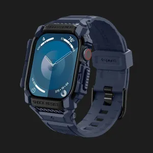 Чохол-ремінець Spigen Rugged Armor Pro для Apple Watch 46mm 2024 (Navy Blue)