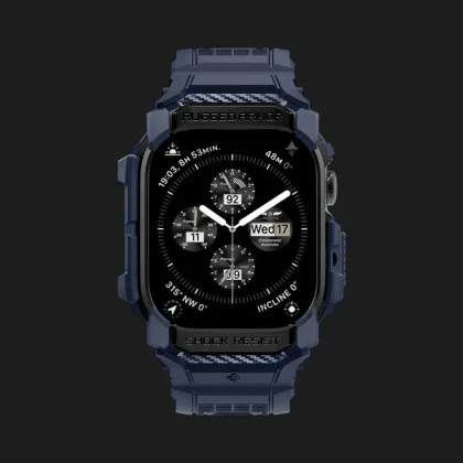 Чохол-ремінець Spigen Rugged Armor Pro для Apple Watch 46mm 2024 (Navy Blue) у Володимирі
