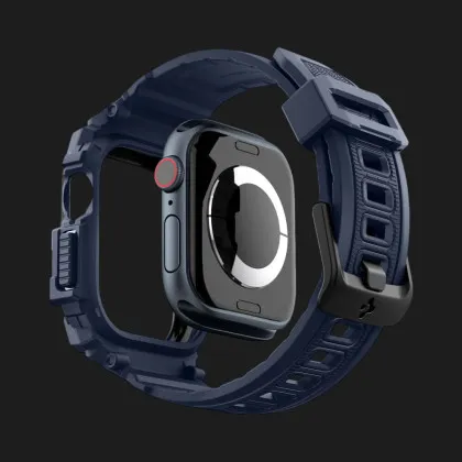 Чохол-ремінець Spigen Rugged Armor Pro для Apple Watch 46mm 2024 (Navy Blue) у Володимирі