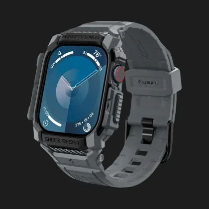 Чохол-ремінець Spigen Rugged Armor Pro для Apple Watch 46mm 2024 (Dark Gray) у Володимирі
