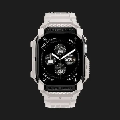 Чохол-ремінець Spigen Rugged Armor Pro для Apple Watch 46mm 2024 (Dune Beige) у Володимирі