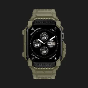 Чохол-ремінець Spigen Rugged Armor Pro для Apple Watch 46mm 2024 (Vintage Khaki)