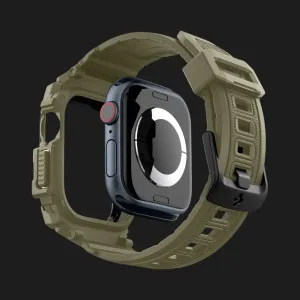 Чохол-ремінець Spigen Rugged Armor Pro для Apple Watch 46mm 2024 (Vintage Khaki)
