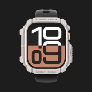 Чохол Spigen Rugged Armor для Apple Watch 2024 46mm (Dune Beige)