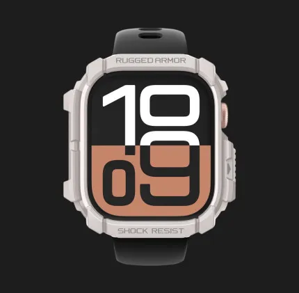 Чохол Spigen Rugged Armor для Apple Watch 2024 46mm (Dune Beige)