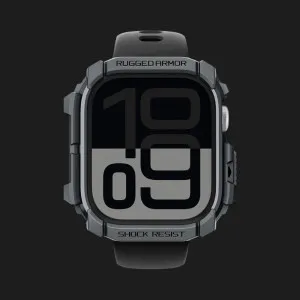 Чохол Spigen Rugged Armor для Apple Watch 2024 46mm (Dark Gray)