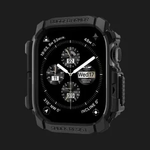 Чохол Spigen Rugged Armor для Apple Watch 2024 46mm (Matte Black)