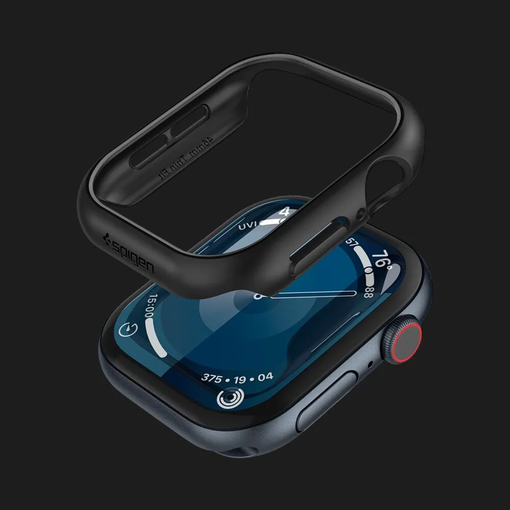 Чехол Spigen Thin Fit для Apple Watch 46mm (2024) (Black)