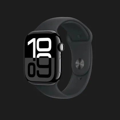 б/у Apple Watch Series 10 GPS, 42mm Jet Black Aluminum Case with Black Sport Band (S/M) (MWWE3) у Старокостянтинові