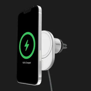Автодержатель Belkin Magnetic Wireless Car Charger Qi2 (White)