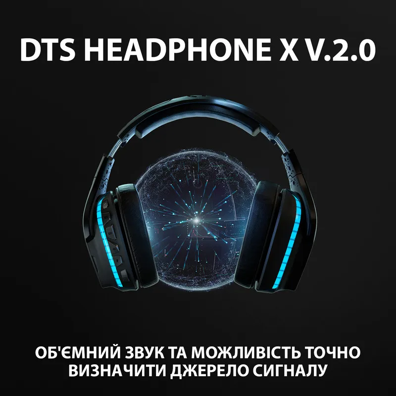 Игровые наушники Logitech G935 Wireless (Black) (EU)