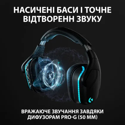 Ігрові навушники Logitech G935 Wireless (Black) (EU)