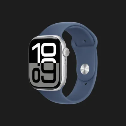 б/у Apple Watch Series 10 GPS, 42mm Silver Aluminum Case with Denim Sport Band (S/M) (MWWA3) у Старокостянтинові