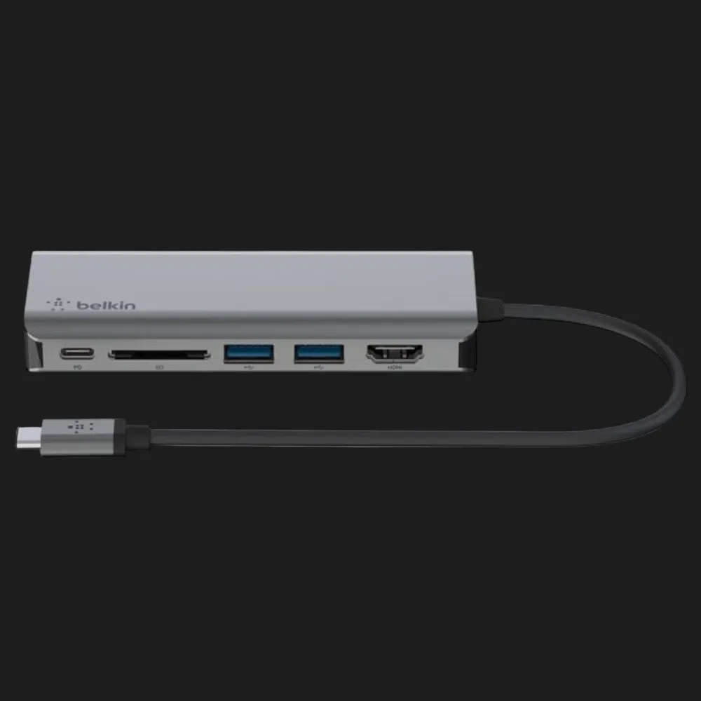 Адаптер Belkin USB-C 6 в 1 Multiport Dock (AVC008BTSGY)