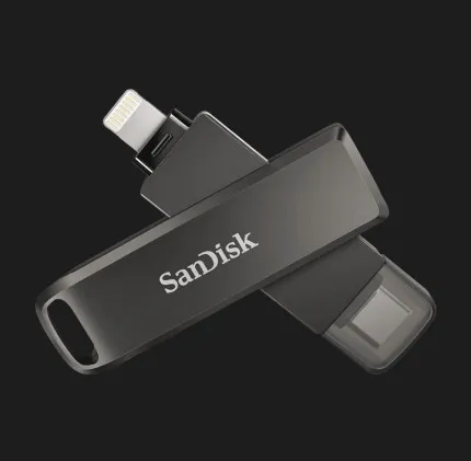 Флеш-накопичувач SanDisk USB 3.1 iXpand Luxe 64GB Type-C/Lightning (Black)