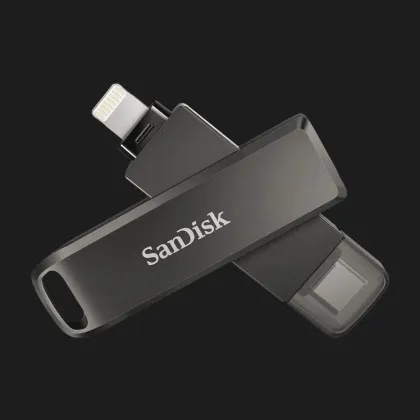 Флеш-накопичувач SanDisk USB 3.1 iXpand Luxe 128GB Type-C/Lightning (Black) в Трускавці