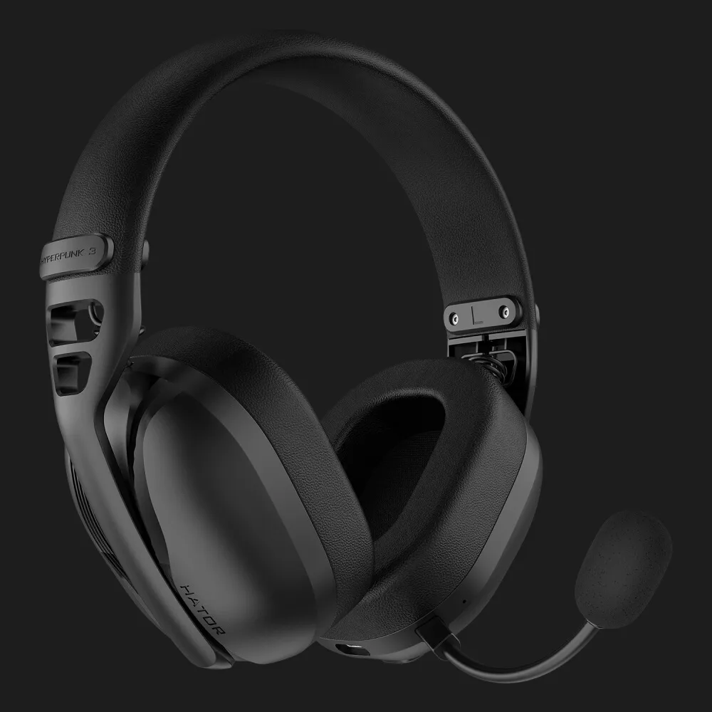Ігрова гарнітура Hator Hyperpunk 3 Hi-Res wireless (Black) (ESH15) (UA)