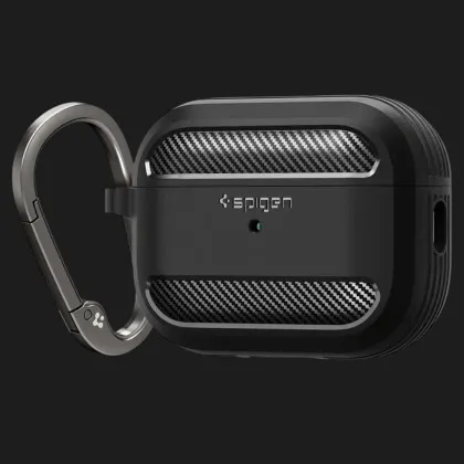 Захисний чохол Spigen Rugged Armor для AirPods Pro 2 (2nd/1st gen) (Black) в Вінниці