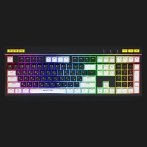 Клавиатура игровая HATOR Icefall (Black/White) (HTK400UA) (UA)