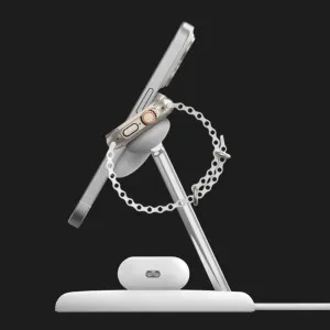 Беспроводная зарядка Belkin 3в1 Magnetic Qi2 15Вт (White) в Хмельницком