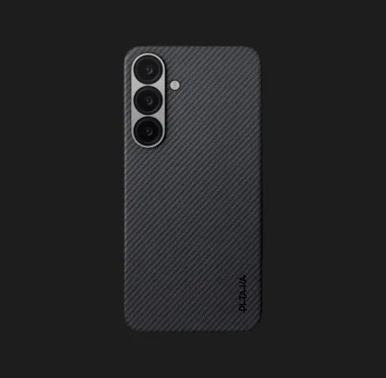 Чехол Pitaka Ultra-Slim Case для Samsung S25+ (Black/Gray Twill)