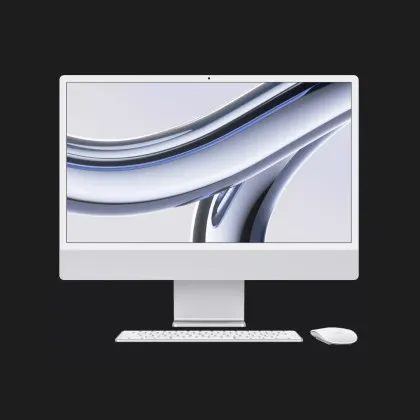 б/у Apple iMac 24 with Retina 4.5K, Apple M3, 256GB, 8 CPU / 10 GPU, 8GB RAM, Silver (MQRJ3) (2023) в Бердичеве