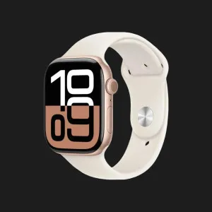 б/у Apple Watch Series 10 46mm Rose Gold Aluminum Case with Light Blush Sport Band S/M (MWWT3)
