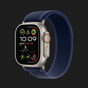 б/у Apple Watch Ultra 2 49mm Natural Titanium Case with Blue Trail Loop M/L (MX4L3)