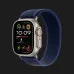 б/у Apple Watch Ultra 2 49mm Natural Titanium Case with Blue Trail Loop M/L (MX4L3)